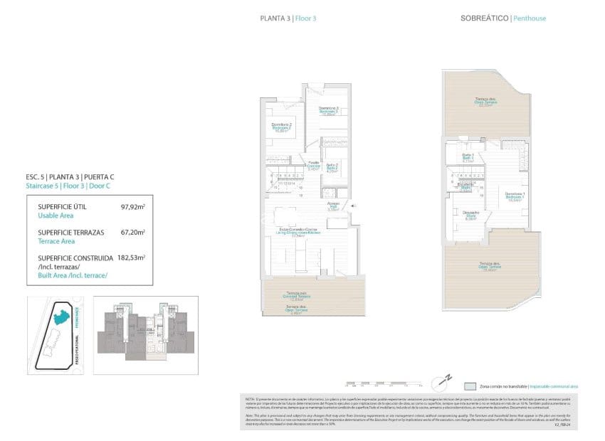 3 soveværelse Penthouse til salg i La Villajoyosa / Vila Joiosa med swimmingpool - € 730.000 (Ref: 8544010)