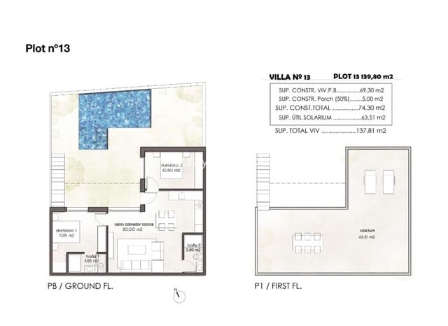 2 sypialnia Dom na sprzedaż w Pilar de la Horadada ciudad, Pilar de la Horadada - 315 900 € (Ref: 8544072)