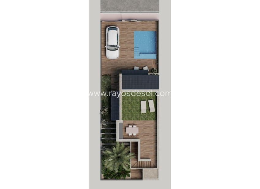 3 makuuhuone Huvila myytävänä paikassa San Pedro del Pinatar mukana uima-altaan - 479 900 € (Ref: 8613004)