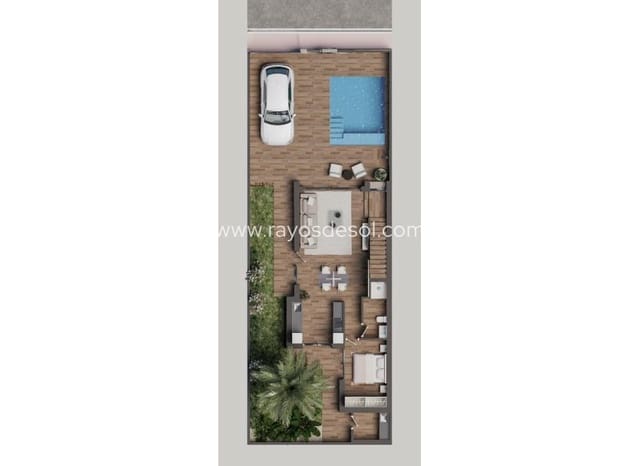 3 bedroom Villa for sale in San Pedro del Pinatar ciudad, San Pedro del Pinatar with pool - € 479,900 (Ref: 8613004)