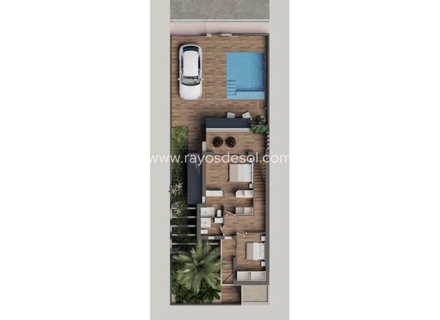 3 bedroom Villa for sale in San Pedro del Pinatar ciudad, San Pedro del Pinatar with pool - € 479,900 (Ref: 8613004)