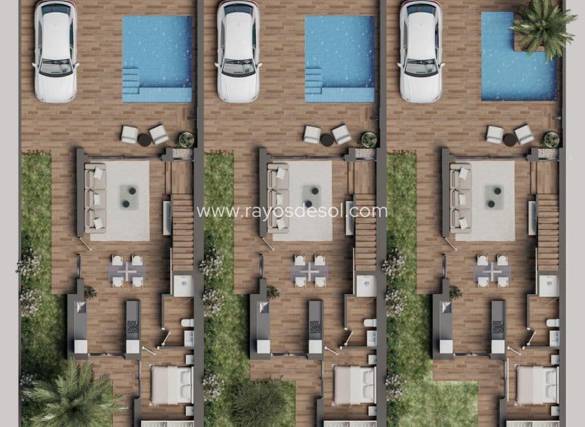 3 makuuhuone Huvila myytävänä paikassa San Pedro del Pinatar mukana uima-altaan - 479 900 € (Ref: 8613004)