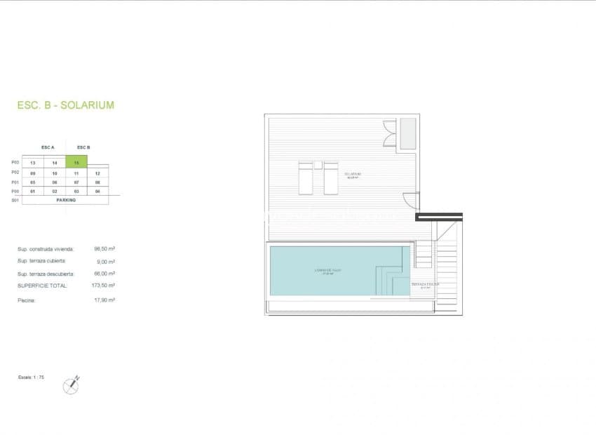 2 soveværelse Penthouse til salg i Las Colinas Golf med swimmingpool - € 925.000 (Ref: 8687993)