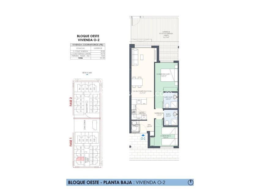 2 soveværelse Lejlighed til salg i Torre de la Horadada med swimmingpool - € 334.000 (Ref: 8710506)