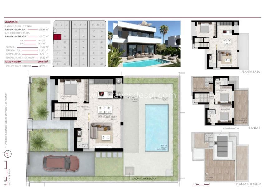 3 soveværelse Villa til salg i Ciudad Quesada med swimmingpool - € 555.000 (Ref: 8710513)