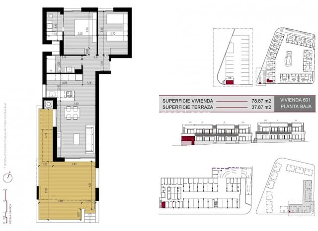 2 soverom Leilighet til salgs i Ciudad Quesada, Rojales med svømmebasseng - € 322 000 (Ref: 8710514)