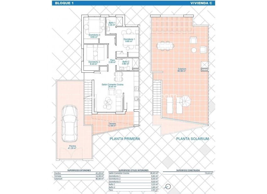 3 soverom Leilighet til salgs i Pilar de la Horadada med svømmebasseng - € 349 900 (Ref: 8850567)