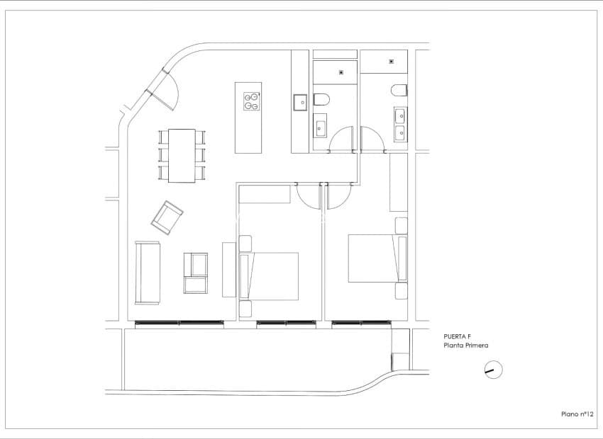 2 soveværelse Lejlighed til salg i Calpe / Calp med swimmingpool - € 379.445 (Ref: 8850572)