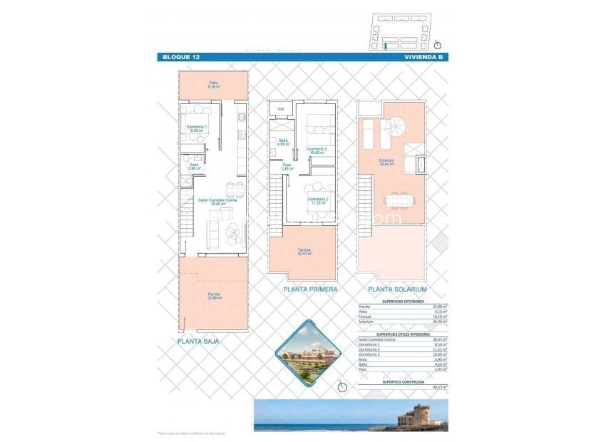 3 soveværelse Lejlighed til salg i Pilar de la Horadada med swimmingpool - € 314.900 (Ref: 8850574)