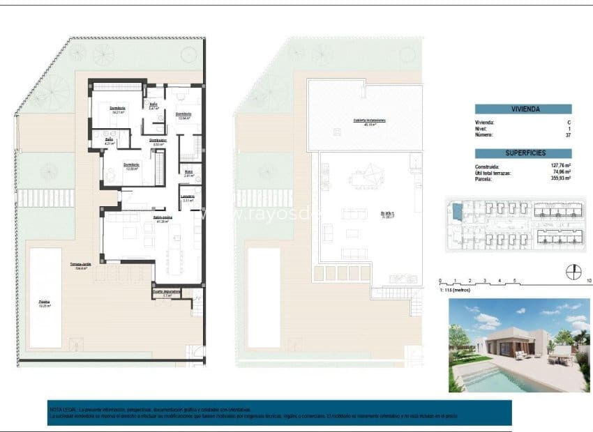 3 soveværelse Villa til salg i Los Alcazares med swimmingpool - € 599.000 (Ref: 8856653)