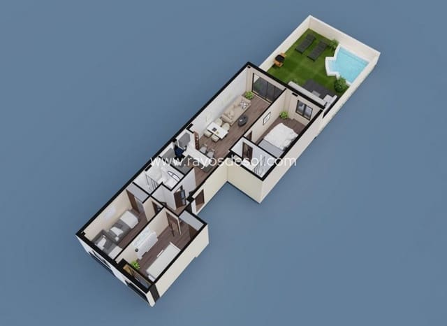 3 soveværelse Lejlighed til salg i Pilar de la Horadada ciudad, Pilar de la Horadada - € 235.000 (Ref: 8917491)