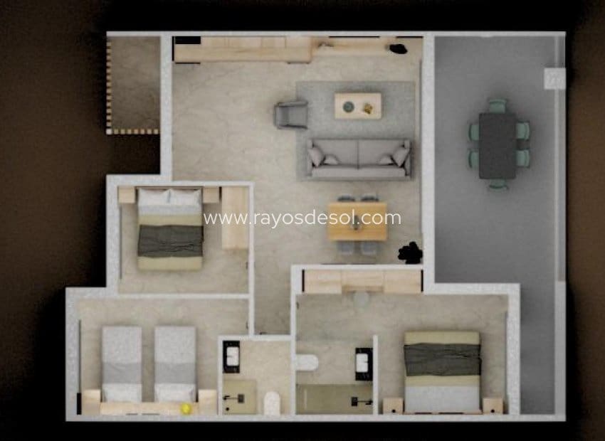 3 Zimmer Apartment zu verkaufen in Pilar de la Horadada mit Pool - 398.900 € (Ref: 8938097)