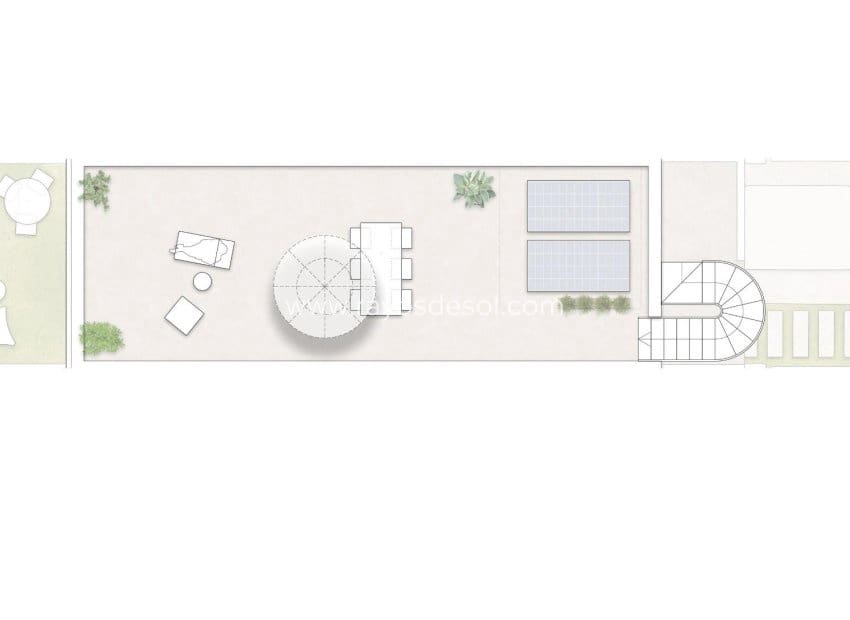 2 soveværelse Byhus til salg i Pilar de la Horadada med swimmingpool - € 299.900 (Ref: 8940177)