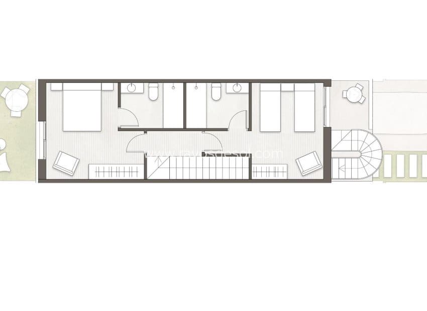 2 soveværelse Byhus til salg i Pilar de la Horadada med swimmingpool - € 299.900 (Ref: 8940177)