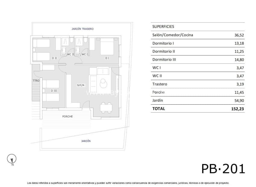 3 soveværelse Lejlighed til salg i San Miguel de Salinas med swimmingpool - € 249.900 (Ref: 8971624)