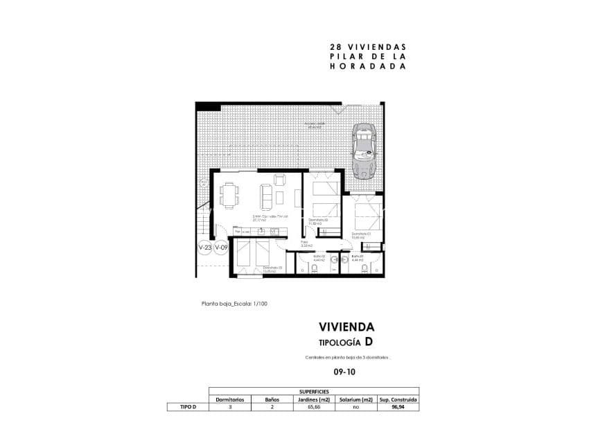 3 sypialnia Apartament na sprzedaż w Pilar de la Horadada z basenem - 295 000 € (Ref: 8973807)