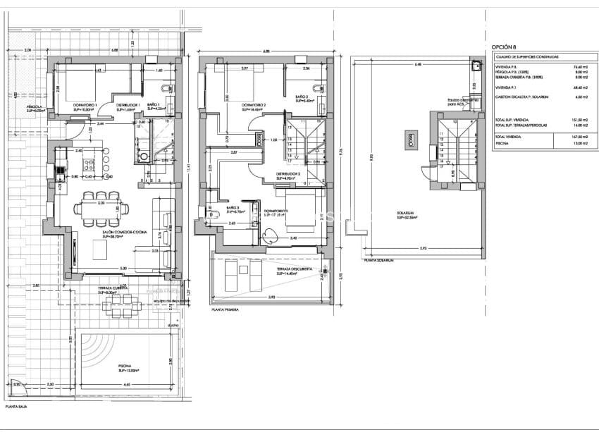 3 makuuhuone Huvila myytävänä paikassa San Pedro del Pinatar mukana uima-altaan - 489 000 € (Ref: 8997307)