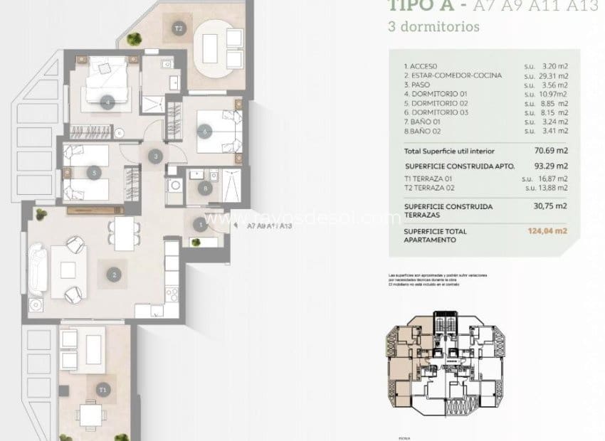 3 sypialnia Apartament na sprzedaż w Calpe / Calp z basenem - 527 000 € (Ref: 8997310)