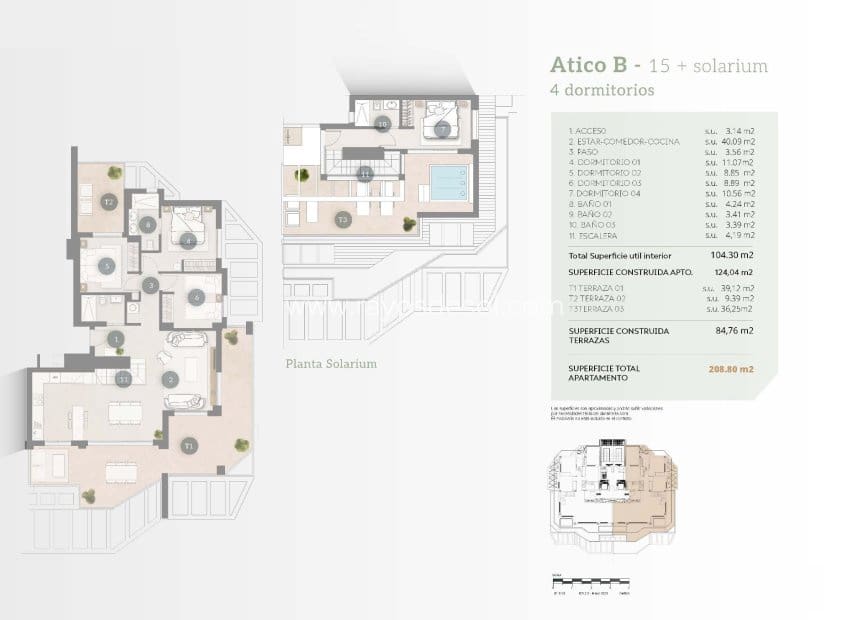 4 chambre Penthouse à vendre à Calpe / Calp avec piscine - 995 000 € (Ref: 8997312)