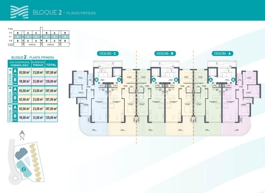 2 soveværelse Lejlighed til salg i Los Alcazares med swimmingpool - € 299.000 (Ref: 9025243)