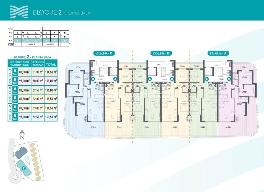3 soveværelse Lejlighed til salg i Los Alcazares med swimmingpool - € 359.000 (Ref: 9025244)