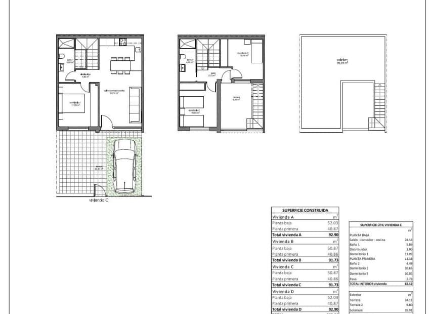 3 soveværelse Semi-Rækkehus til salg i Pilar de la Horadada - € 285.000 (Ref: 9037493)