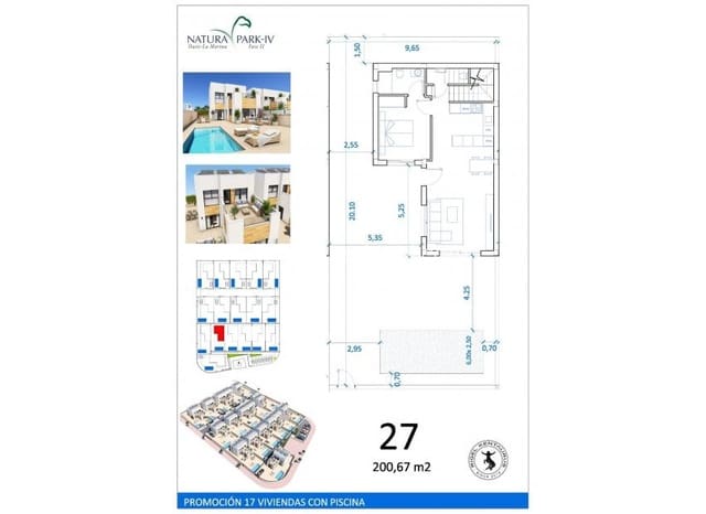 3 chambre Villa/Maison à vendre à San Fulgencio avec piscine - 395 000 € (Ref: 9076415)