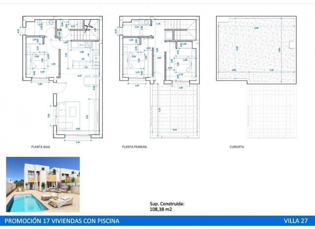 3 chambre Villa/Maison à vendre à San Fulgencio avec piscine - 395 000 € (Ref: 9076415)