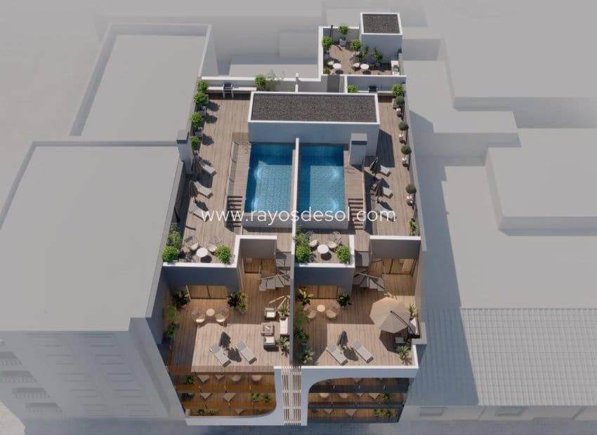 3 soveværelse Penthouse til salg i Torrevieja med swimmingpool - € 599.000 (Ref: 9076417)