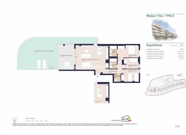 3 camera da letto Appartamento in vendita in Dénia con piscina - 470.000 € (Rif: 9076423)