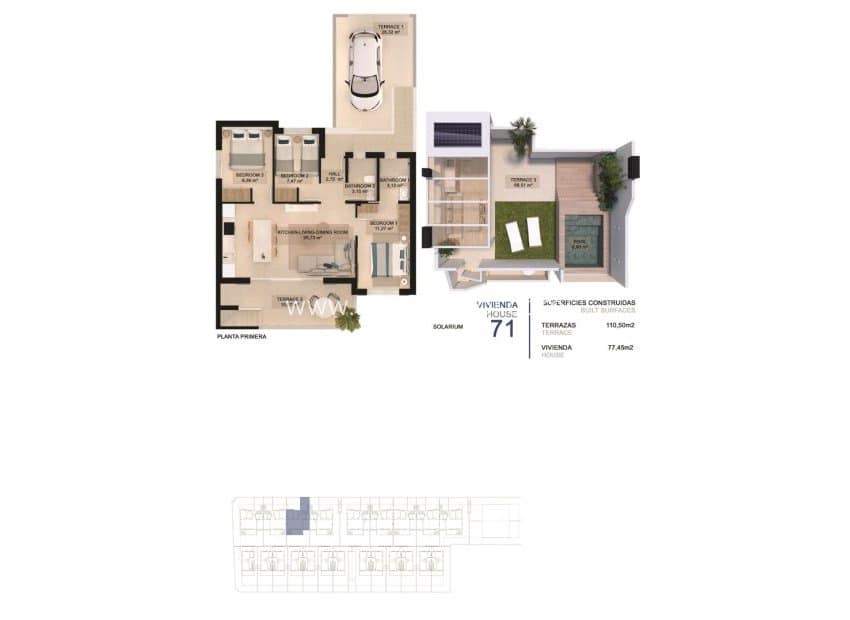 3 soveværelse Lejlighed til salg i Torre de la Horadada med swimmingpool - € 460.000 (Ref: 9113166)