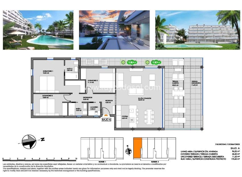 3 soveværelse Lejlighed til salg i Mar de Cristal med swimmingpool - € 428.000 (Ref: 9113181)