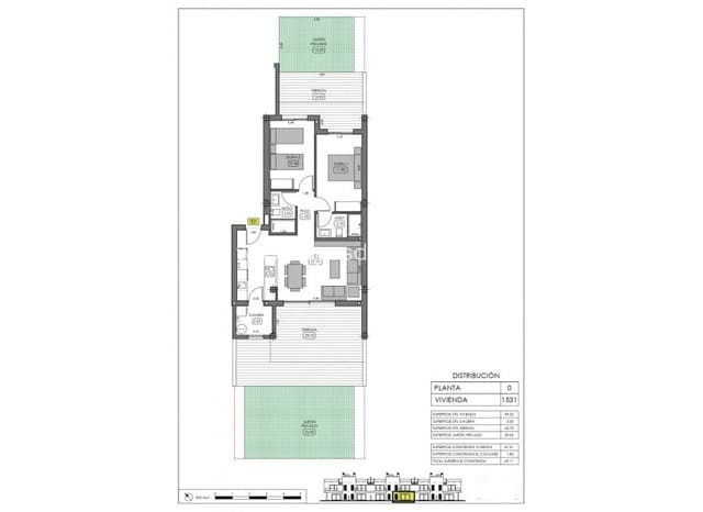 2 soverom Leilighet til salgs i Algorfa med svømmebasseng - € 323 900 (Ref: 9160056)