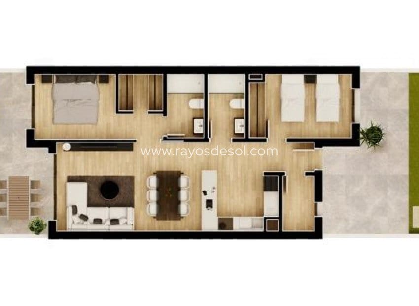 2 bedroom Apartment for sale in Monforte del Cid with pool - € 240,000 (Ref: 9176999)