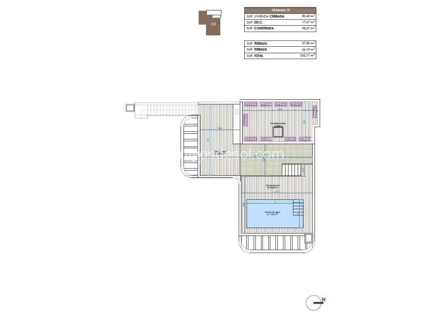 3 soveværelse Penthouse til salg i Guardamar del Segura med swimmingpool - € 690.000 (Ref: 9177004)