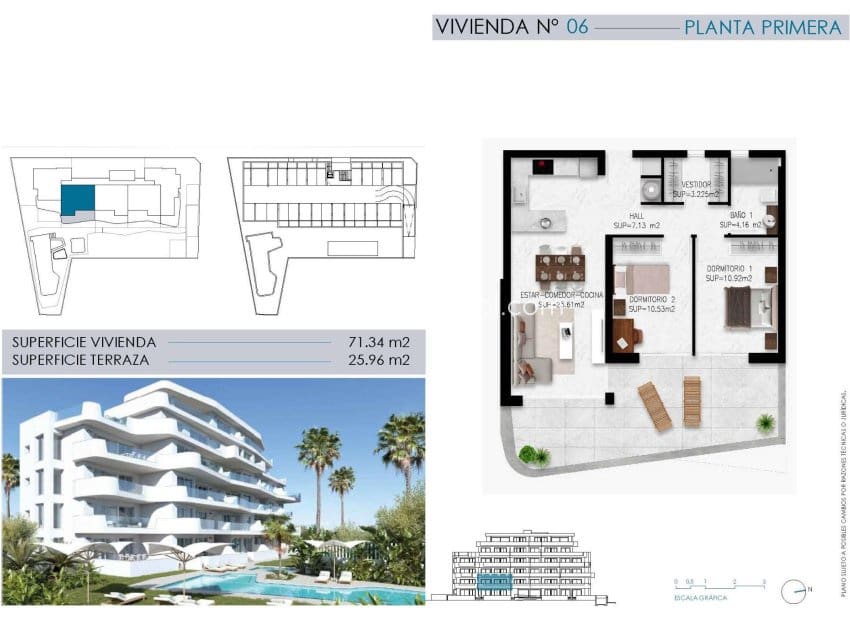 2 soveværelse Lejlighed til salg i Pilar de la Horadada med swimmingpool - € 365.000 (Ref: 9177093)