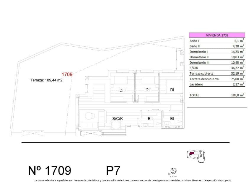 3 soveværelse Penthouse til salg i San Miguel de Salinas med swimmingpool - € 329.990 (Ref: 9180704)