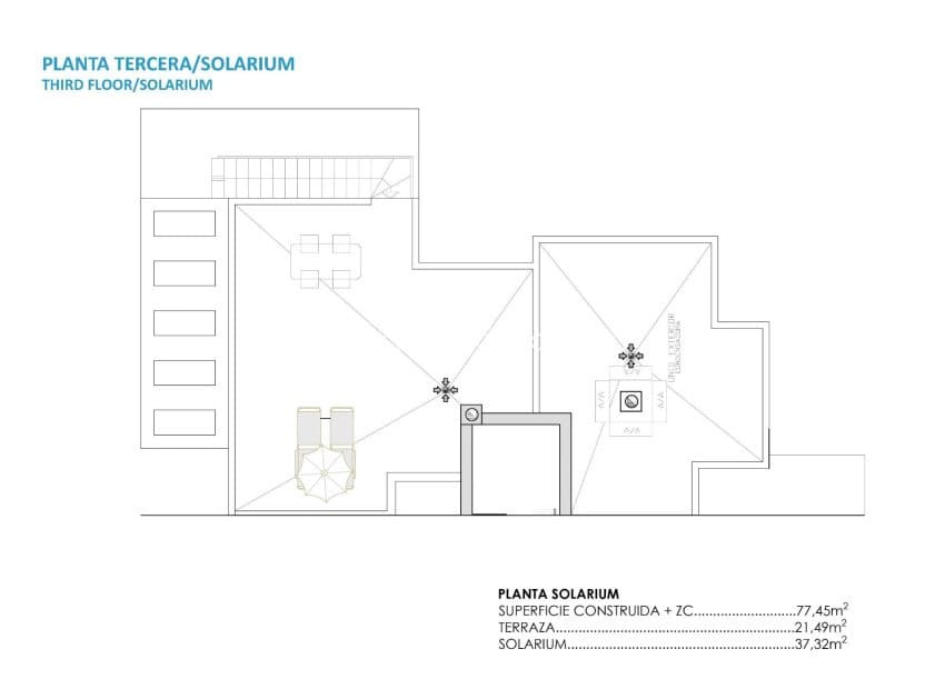 2 soveværelse Penthouse til salg i Torre-Pacheco med swimmingpool - € 319.900 (Ref: 9199416)