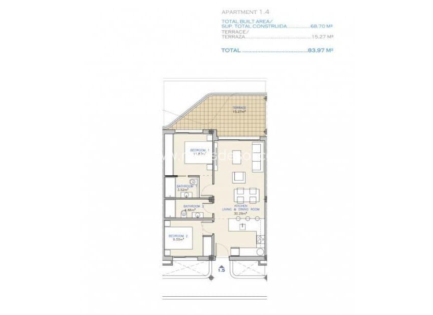 Apartamento de 2 habitaciones en Los Alcázares en venta con piscina - 292.000 € (Ref: 9234079)