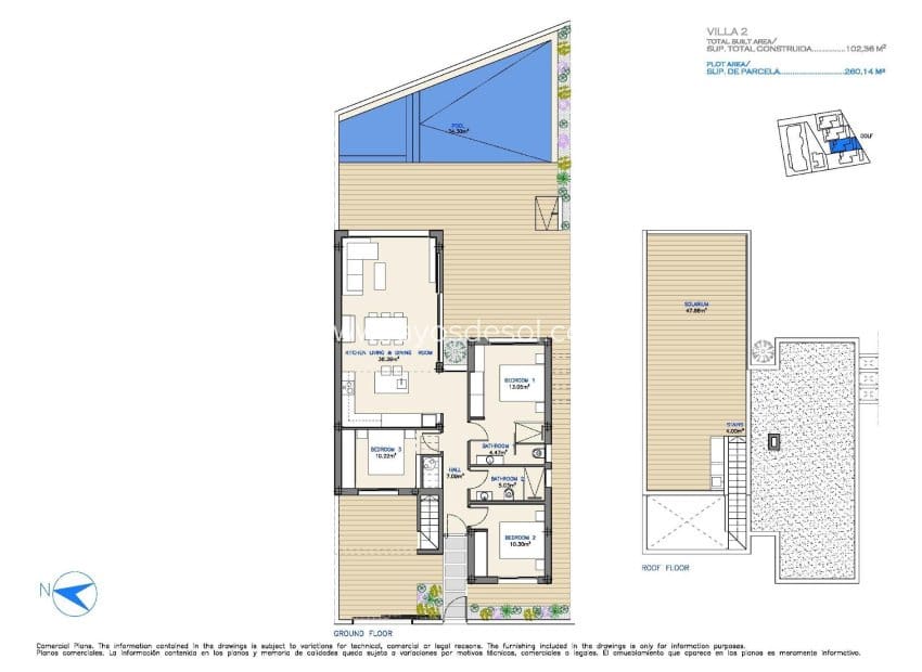 3 soveværelse Villa til salg i Los Alcazares med swimmingpool - € 599.000 (Ref: 9234081)