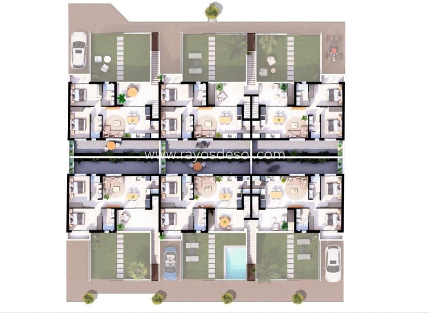 2 soveværelse Lejlighed til salg i Lo Pagan med swimmingpool - € 314.900 (Ref: 9240934)