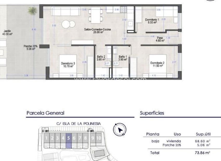 3 soveværelse Lejlighed til salg i Santiago de la Ribera med swimmingpool - € 260.000 (Ref: 9248381)