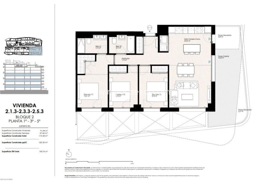 3 chambre Appartement à vendre à La Villajoyosa / Vila Joiosa avec piscine - 597 000 € (Ref: 9266543)