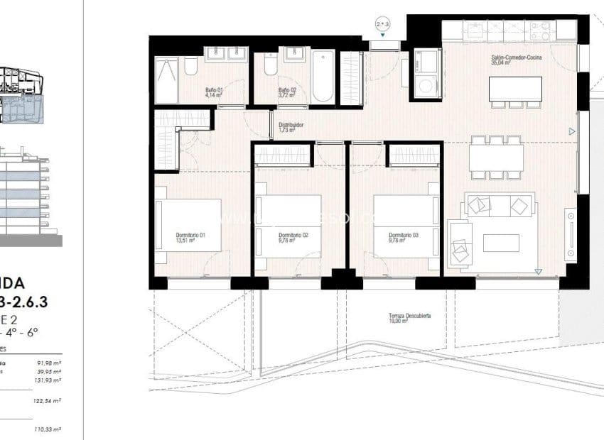 3 slaapkamer Appartement te koop in La Villajoyosa / Vila Joiosa met zwembad - € 597.000 (Ref: 9266543)