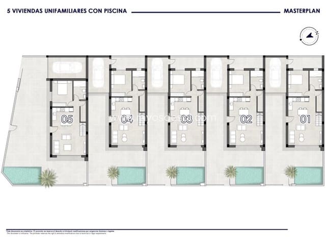 3 slaapkamer Villa te koop in San Pedro del Pinatar ciudad, San Pedro del Pinatar met zwembad - € 380.000 (Ref: 9266545)