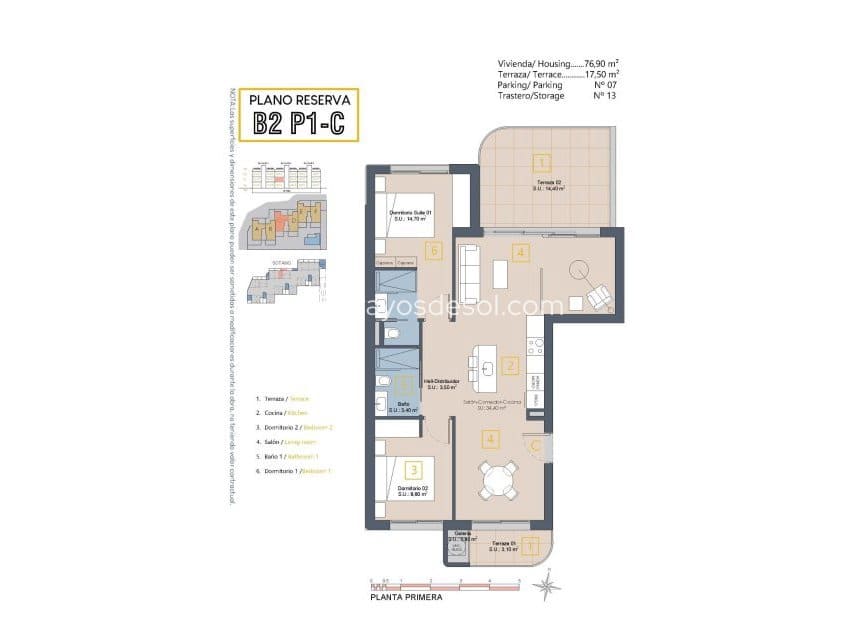 3 soveværelse Lejlighed til salg i Los Alcazares med swimmingpool - € 339.900 (Ref: 9288290)