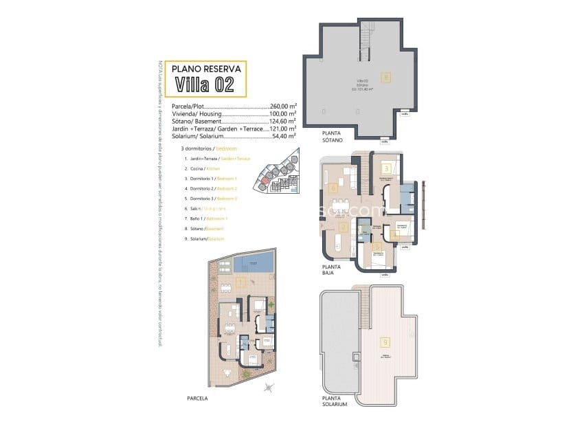 3 soveværelse Villa til salg i Los Alcazares med swimmingpool - € 589.900 (Ref: 9288293)