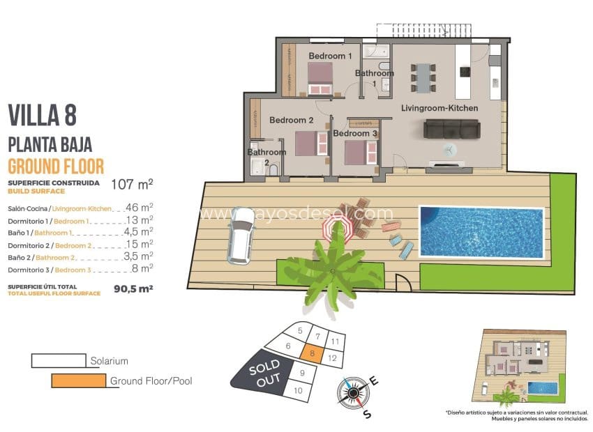 3 camera da letto Villa in vendita in Finestrat con piscina - 675.000 € (Rif: 9343314)