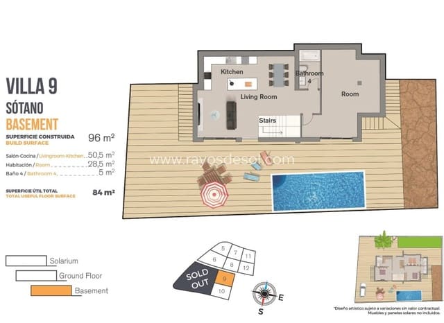 3 slaapkamer Villa te koop in Finestrat Pueblo, Finestrat met zwembad - € 735.000 (Ref: 9343314)
