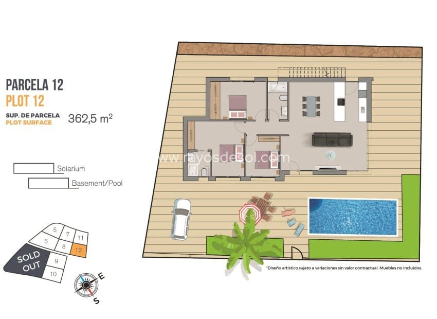 3 bedroom Villa for sale in Finestrat with pool - € 540,000 (Ref: 9343316)